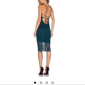 Lovers and friends lace romance me dress in teal
